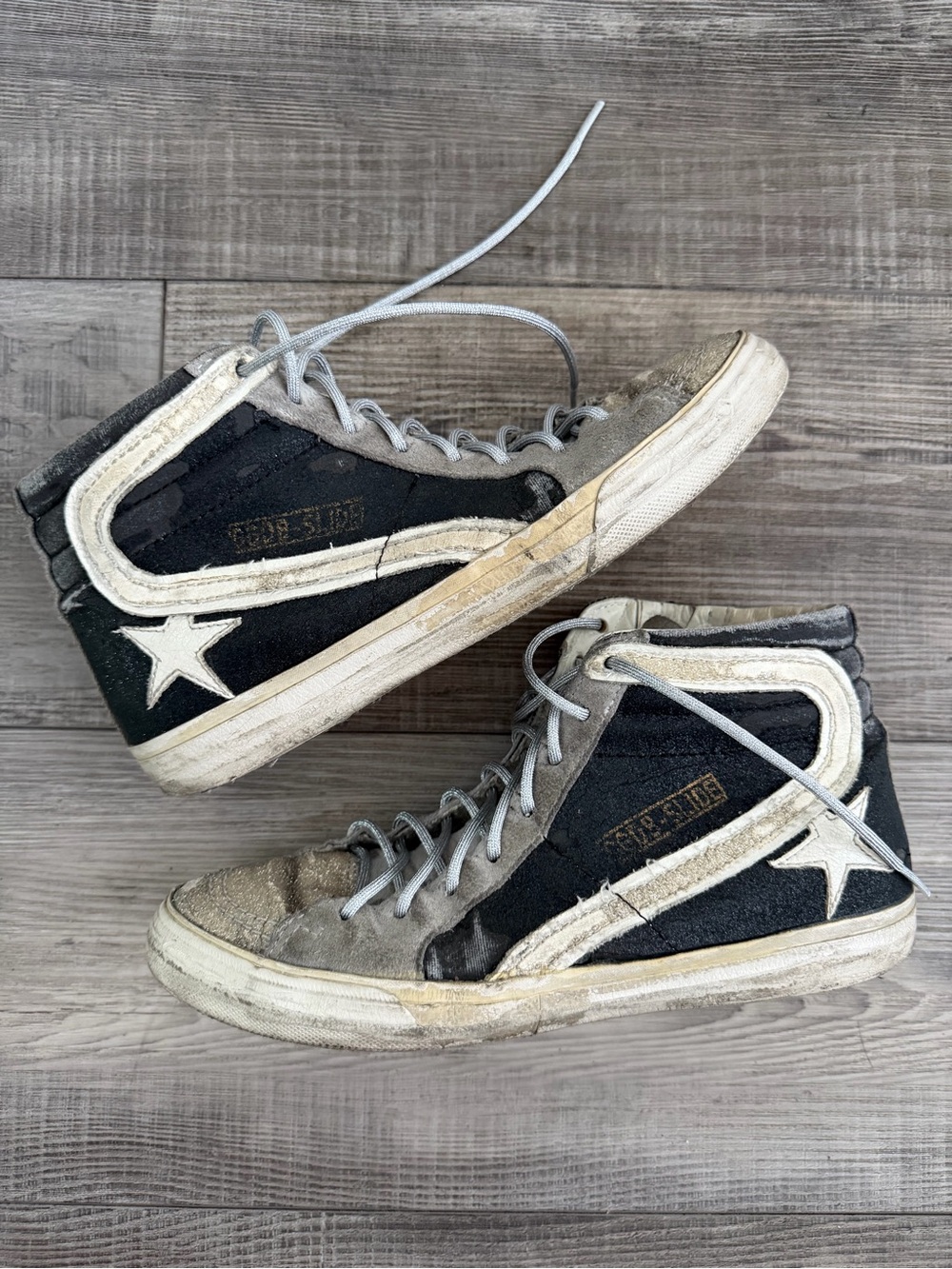 Golden Goose Black Hi Top Sneakers 39